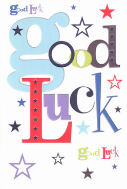 This good luck card radiates a friendly charm echoing the welcoming spirit of Isleworth. Its white background serves as the perfect canvas for a thoughtfully crafted array of fonts, each letter shaped with a designer's intuition. The bold, pastel-blue 'g' heralds a sense of playfulness, soon joined by vibrant reds and deep purples that give the card both gravity and joy. Stars of every size-indigo, sky blue, inky lavender-dot the card like a burst of optimism, much like the eclectic shops and bustling cafes near Isleworth station. These elements blend harmoniously, creating vibrant movement and anticipation as if they were the excited applause of friends gathered along London Road to see you off for a new chapter. Gently running your hand over the surface, you discover a subtle smoothness, each printed word transferring a tangible message of encouragement and support. Its colorful fonts evoke the feeling of confetti thrown during celebrations at Redlees Park, while the scattered stars serve as symbols of hopes and dreams nurtured in our local community. More than a simple message, the card becomes a heartfelt gesture-ideal for anyone embarking on a fresh journey, from university send-offs to new jobs across Isleworth and beyond. It captures the thrill and goodwill that flow through Florist Isleworth's arrangements and every supportive note we tie to our blooms.